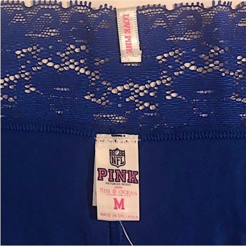 PINK Victoria’s Secret NFL Indianapolis Colts Low Rise Boyshort with Lace Trim - Picture 8 of 16